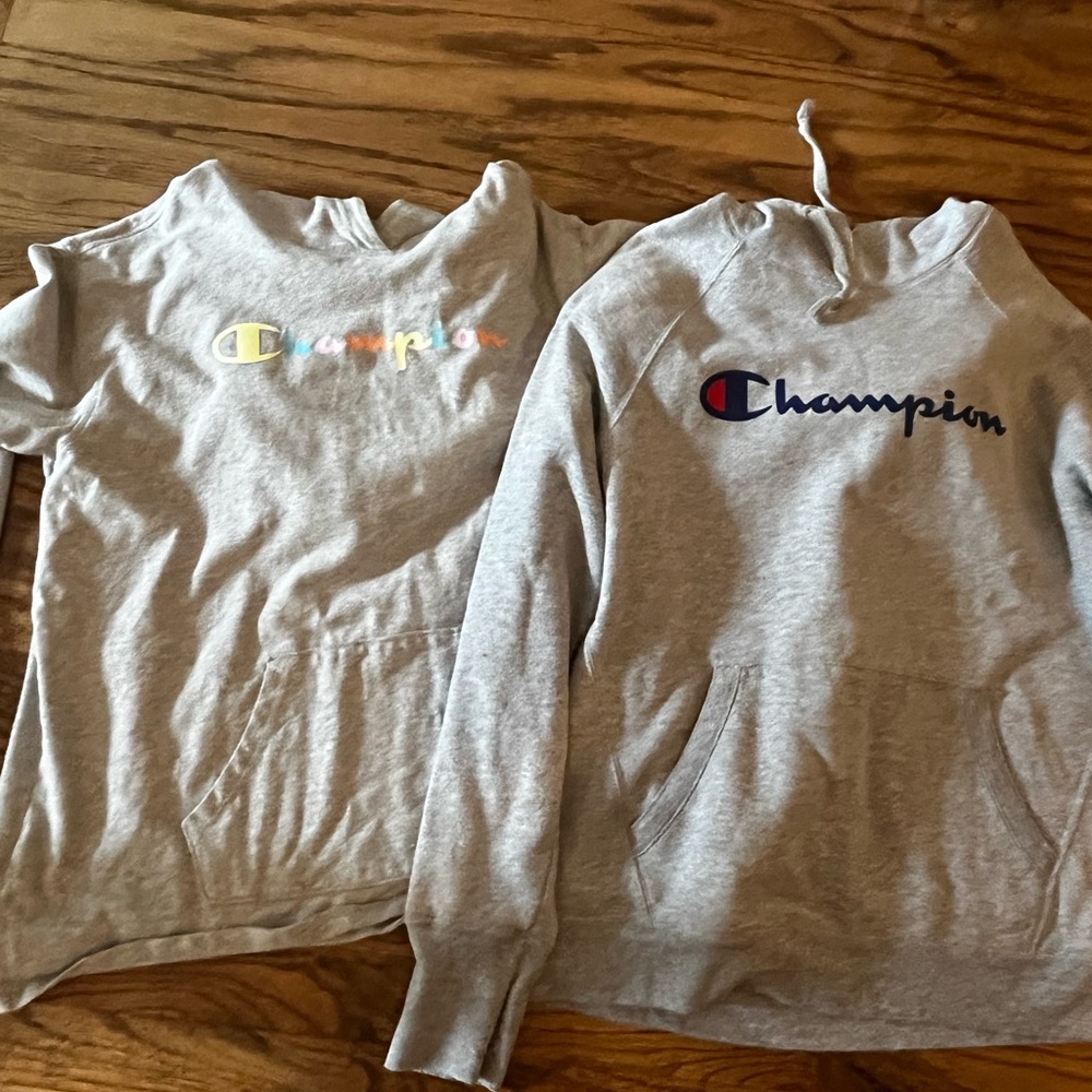 Lot of Champion Hoodies. Size Medium & Large